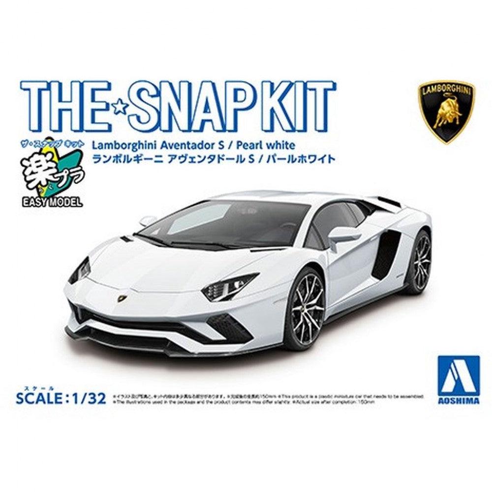 Aoshima 1/32 Lamborghini Aventador S (Pearl White), 4905083063453