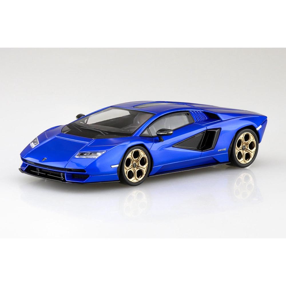 Aoshima 1/32 Snap Lamborghini Countach Lpi 800-4 (Metallic Blue), 4905083065440