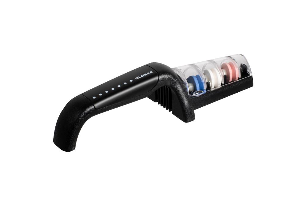 Global Ceramic Water Sharpener, 3 Stage (Black), 4943691891020