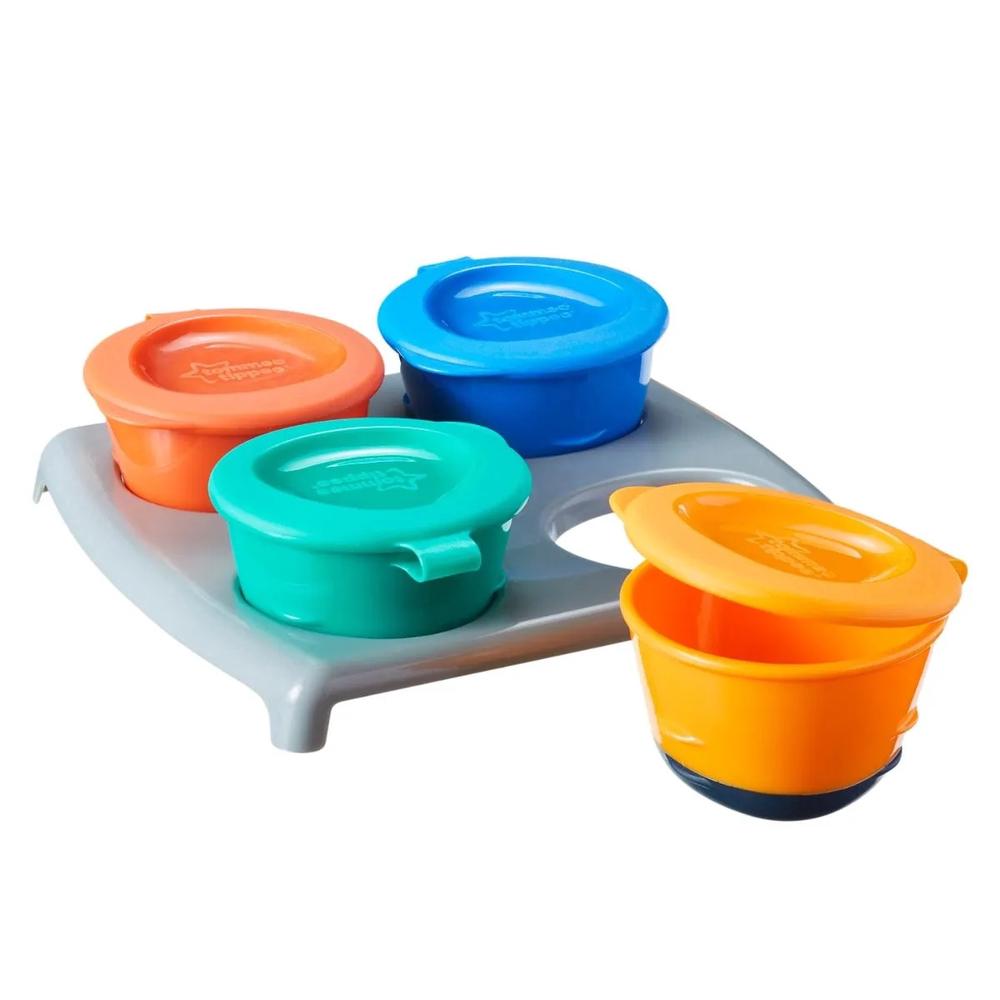 Tommee Tippee Closer Nature Explora Pop Up Freezer Pots & Tray, 4 Pack online at Tiny Fox