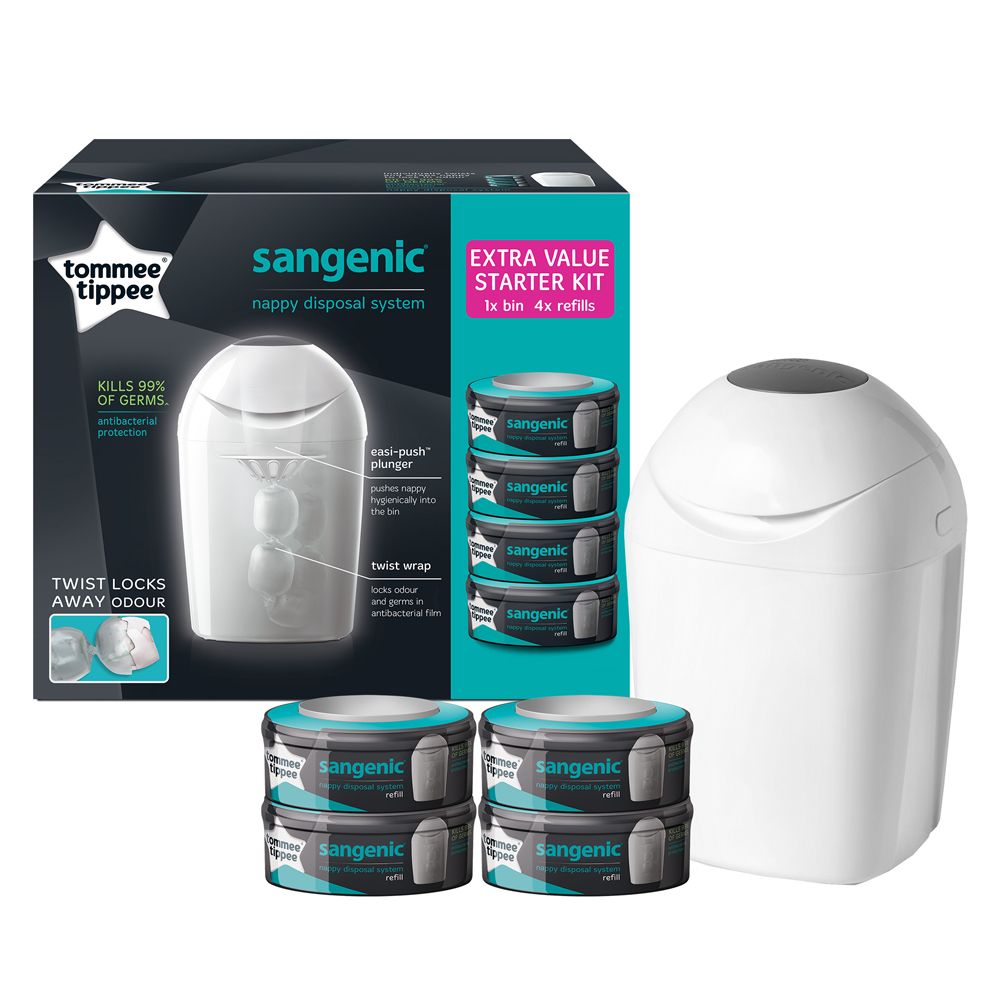 Recharges Pour Poubelle à Couches – Lot De 10 – 4,5m Par Recharge – Anti-odeurs, Antibactérien, Sans BPA