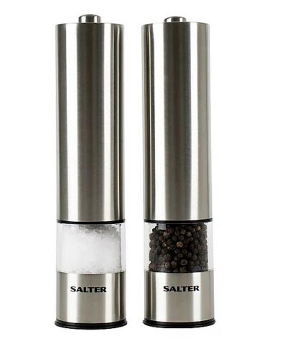 Salter Electronic Salt & Pepper Mill Set Buy online at The Nile