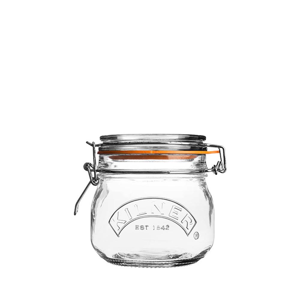 Clip Top Round Jar 500ml, 5010853158389