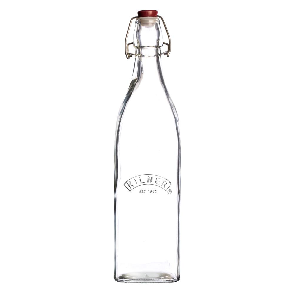 Kilner Square Clip Top Bottle, 34-Fl Oz, 5010853174389