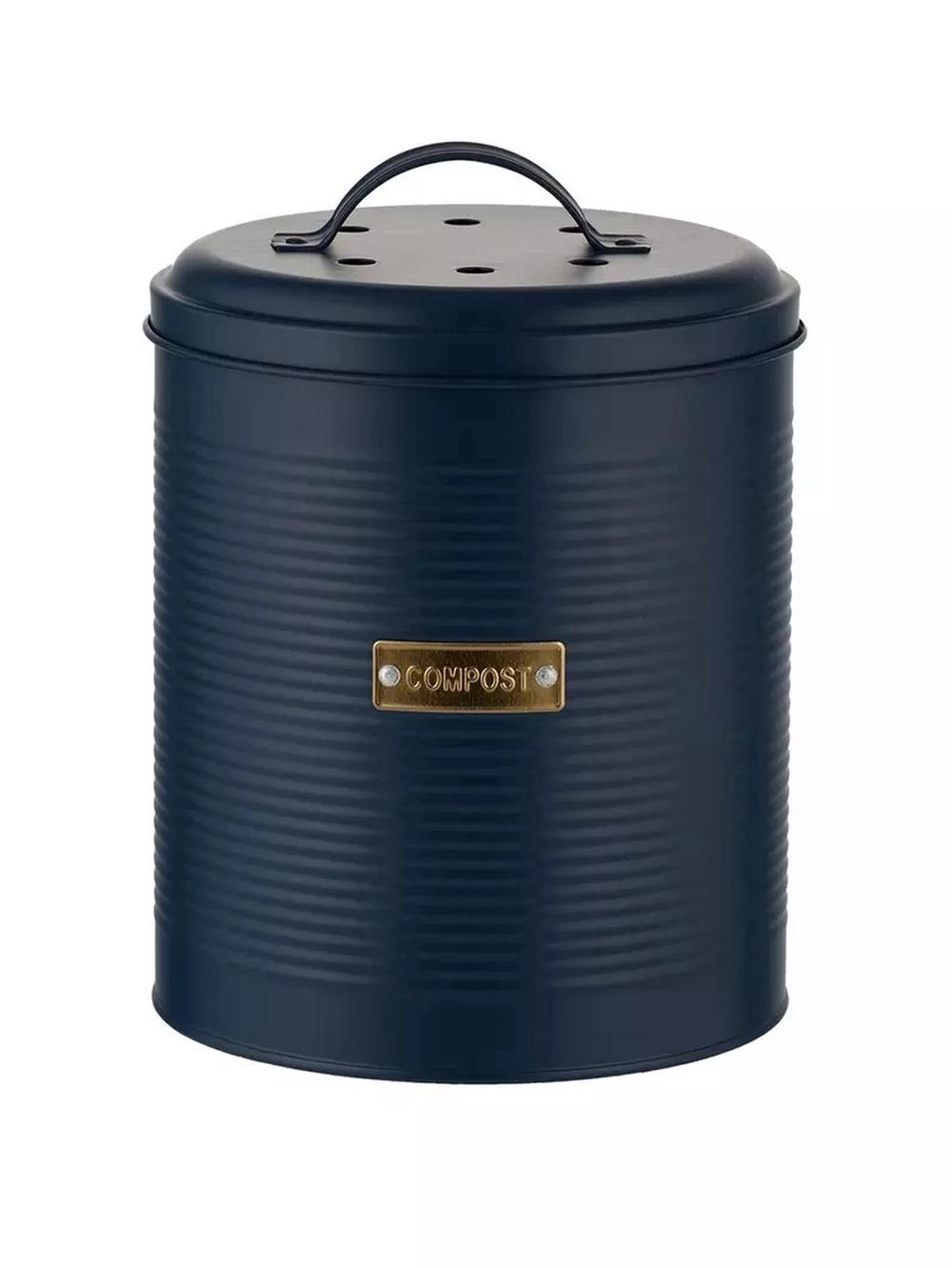 Living Otto Compost Caddy (Navy) - 24x17cm, 5010853276694