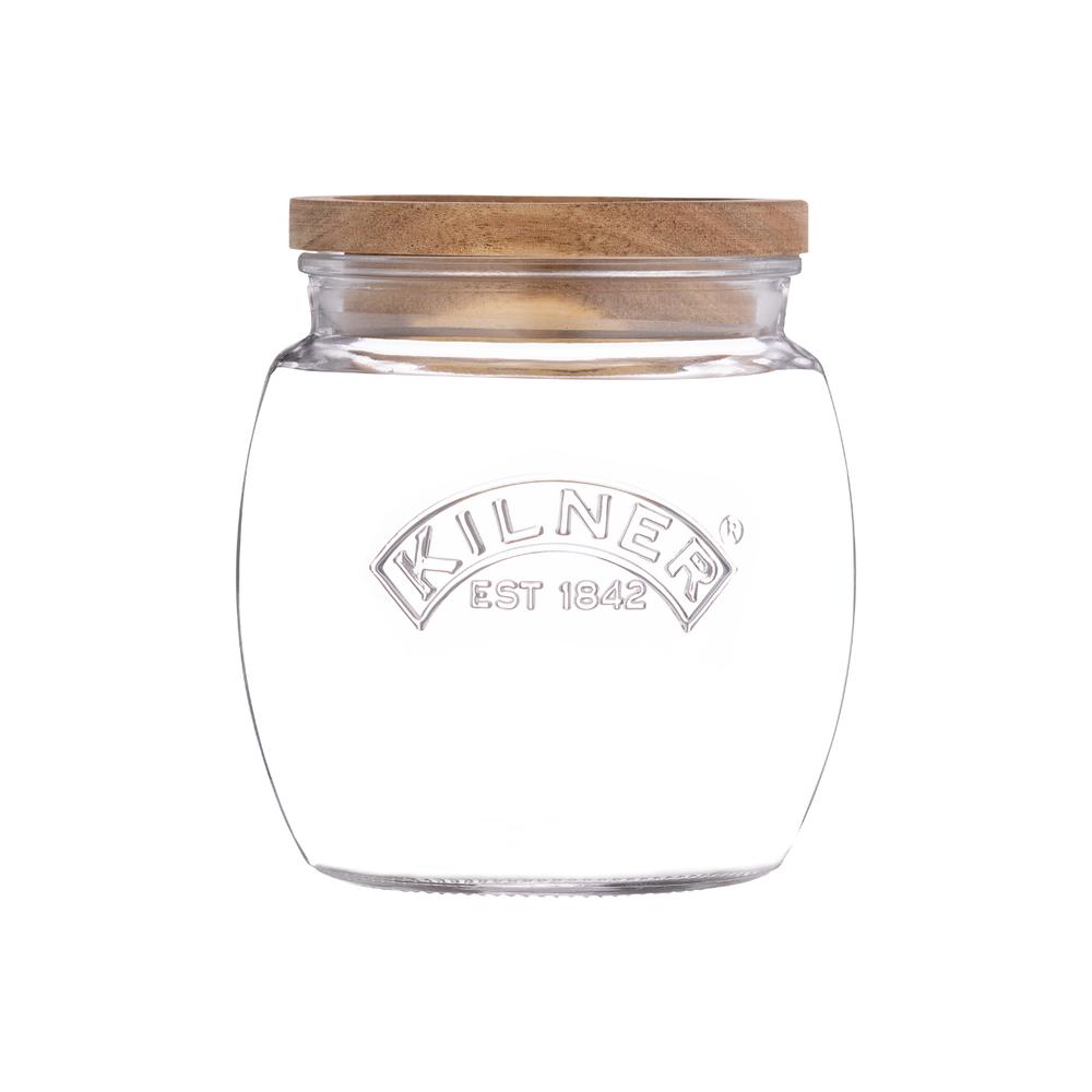 Kilner Universal Jar With Wooden Lid - 850mL, 5010853285511