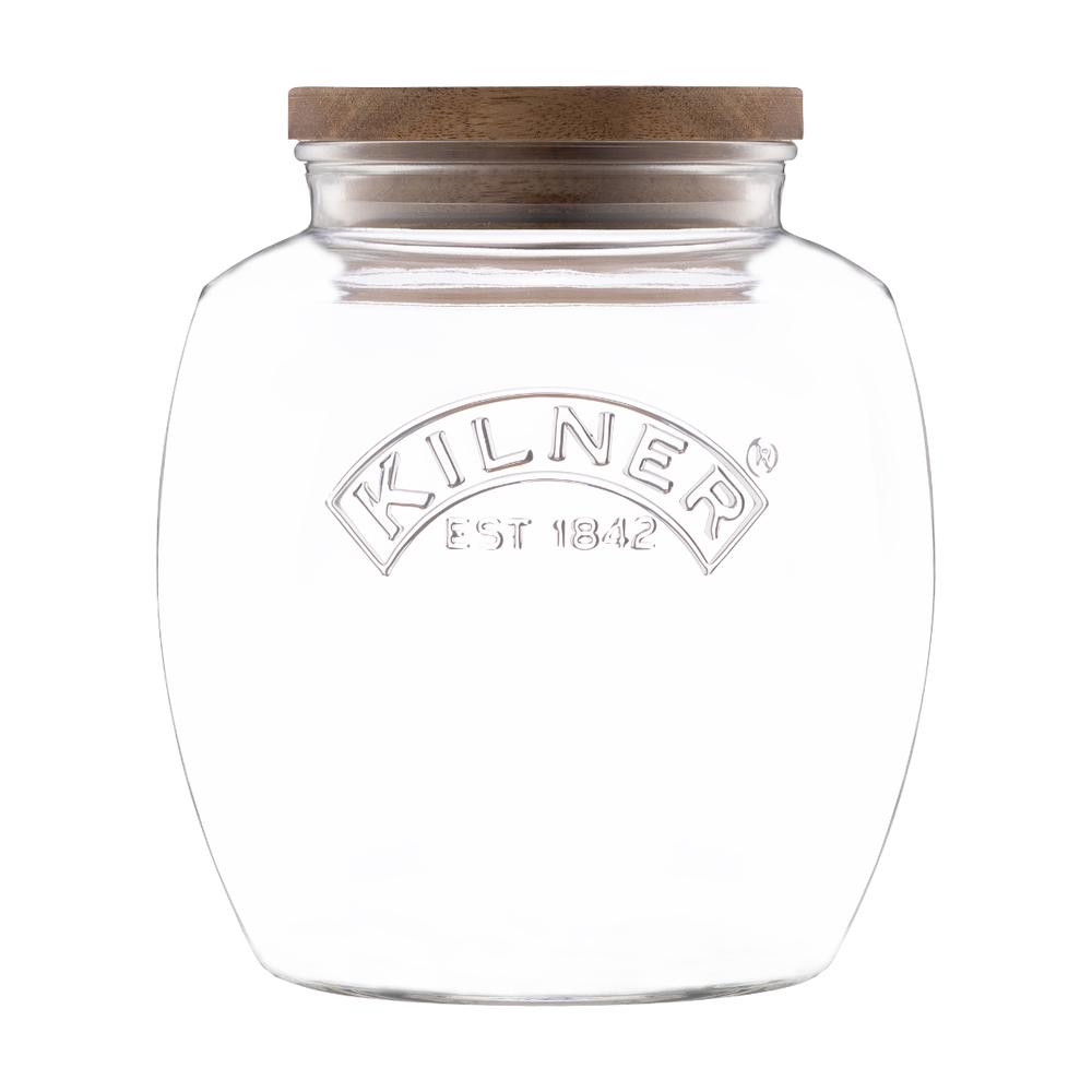 Kilner Universal Jar With Wooden Lid - 2L, 5010853285528