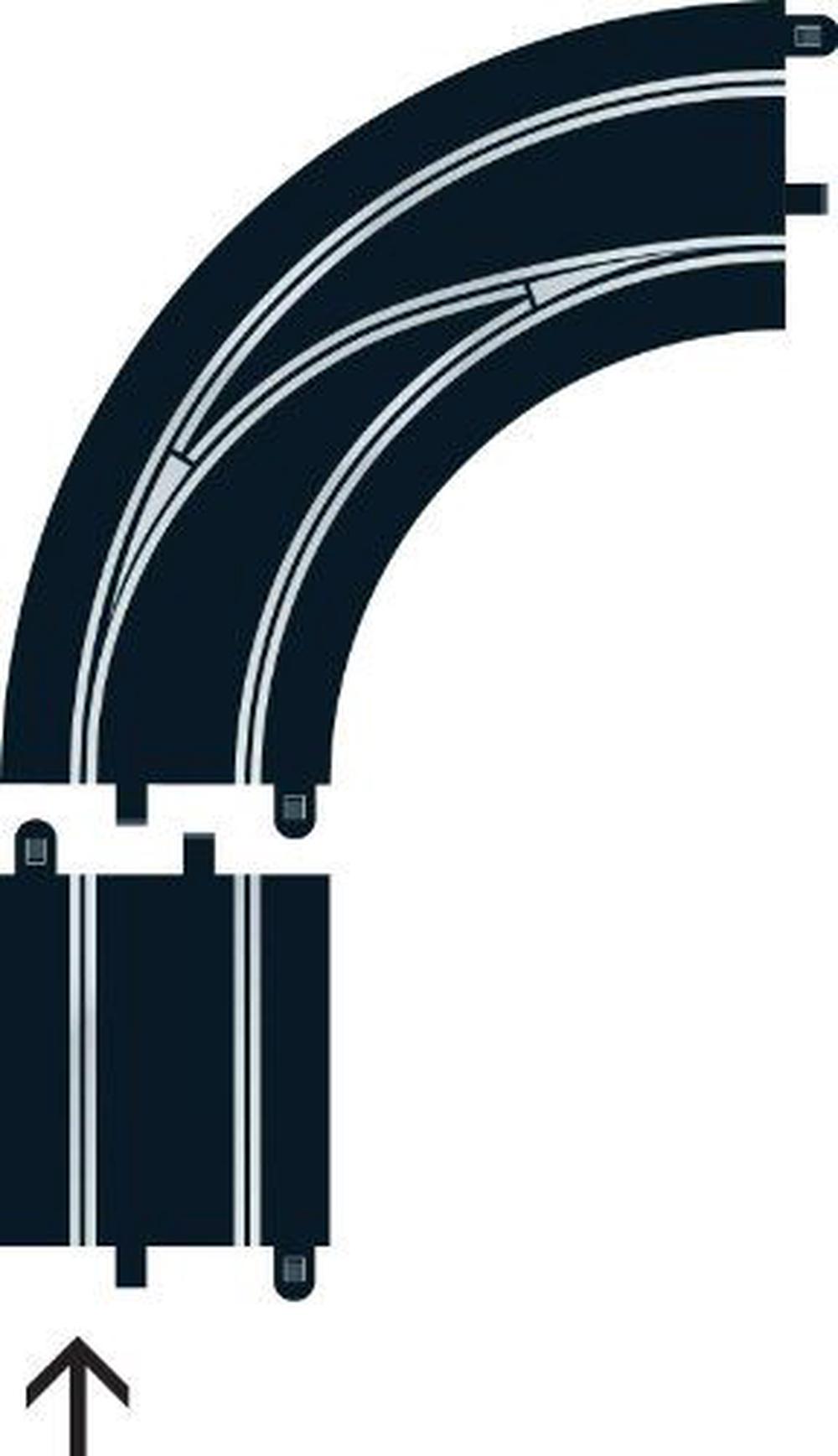 scalextric digital lane change track