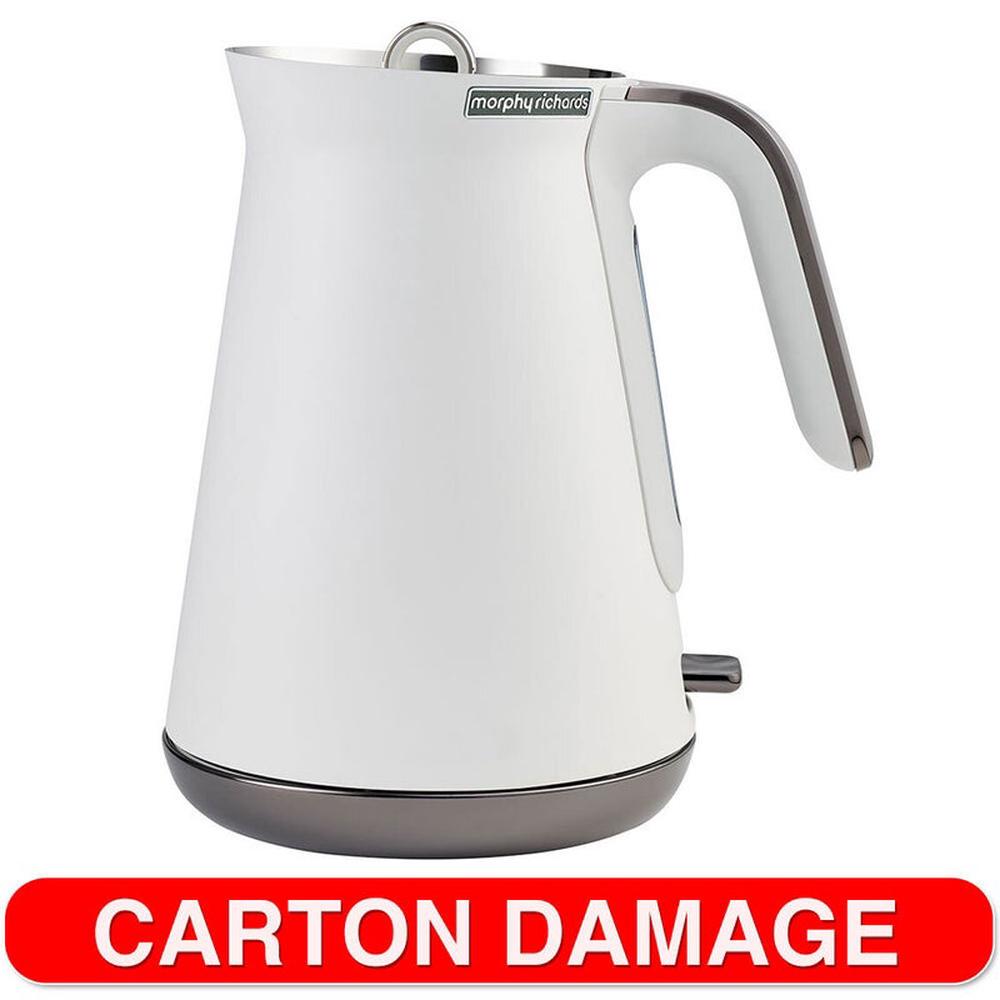 Morphy Richards Aspect Black Chrome Kettle (Luxe White) 1.5L Buy