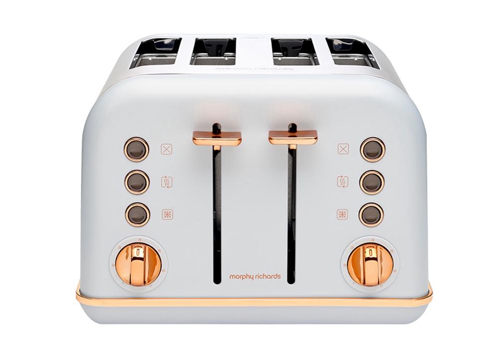 Morphy Richards Accents Rose Gold 4Slice Toaster (Ocean Grey) Buy