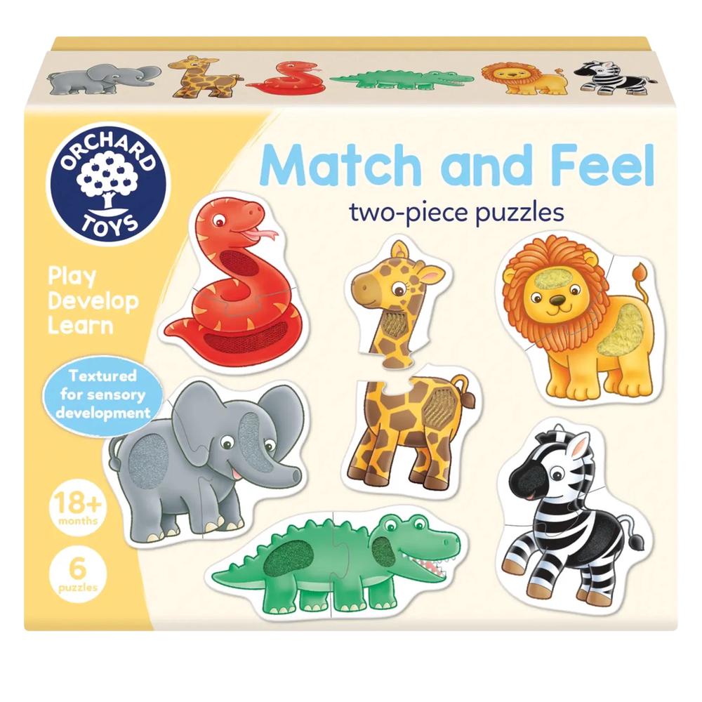 Orchard Toys Match & Feel Puzzles, 2pc, 5011863004789