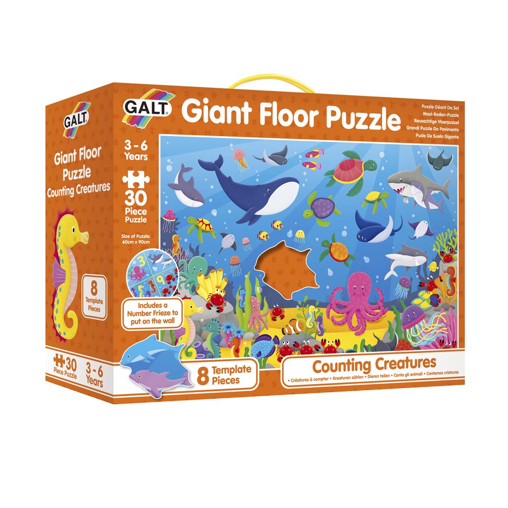 Galt Counting Creatures Giant Floor Puzzle, 30 Piece, 5011979608475