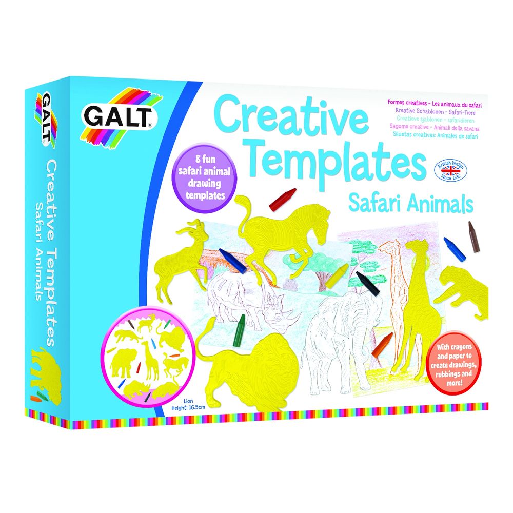 Galt Creative Templates - Safari Animals by Galt - ISBN: 5011979616944