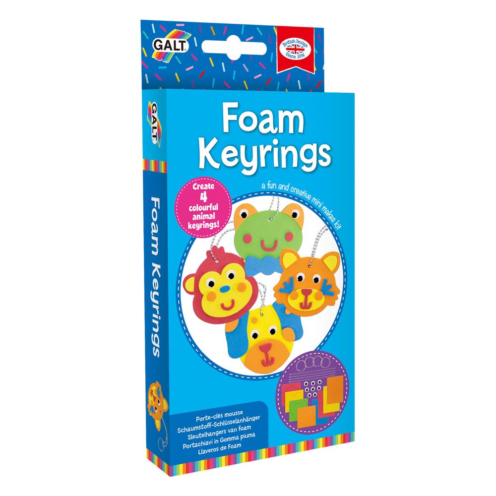 Galt Mini Makes - Foam Keyrings, 5011979624291