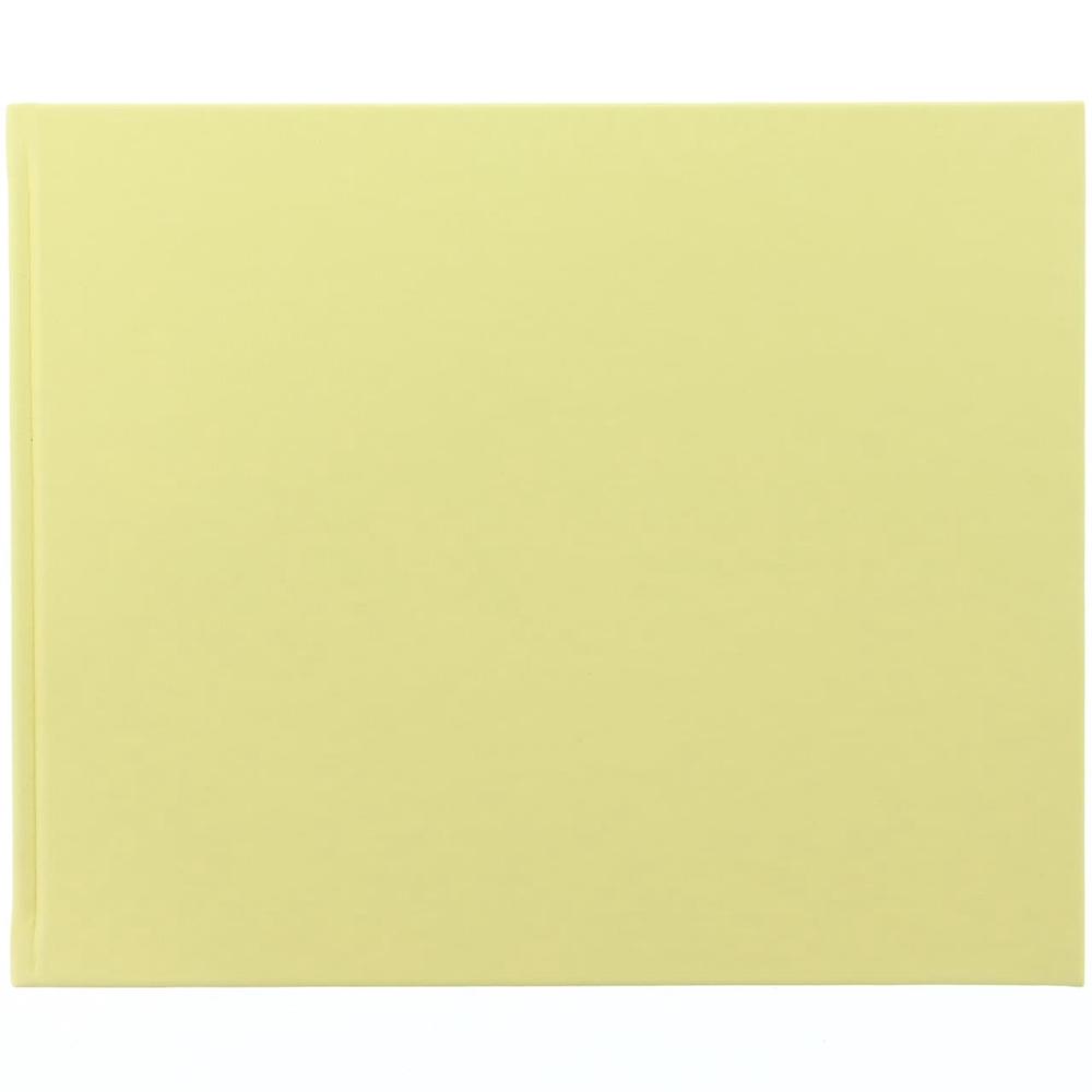 Letts Pastel Quarto Guest Book, Landscape (Lemon), 5012935376209