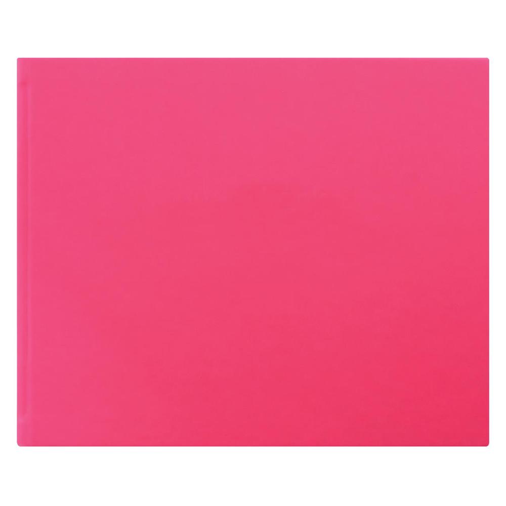 Letts Dazzle Quarto Blank Guest Book, Landscape (Pink), 5012935376582
