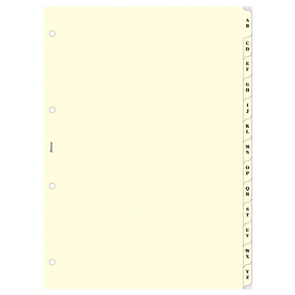 Publisher A-Z Index 2 Letters/Tab (Cream) - A4 by Publisher - ISBN: 5015142130633