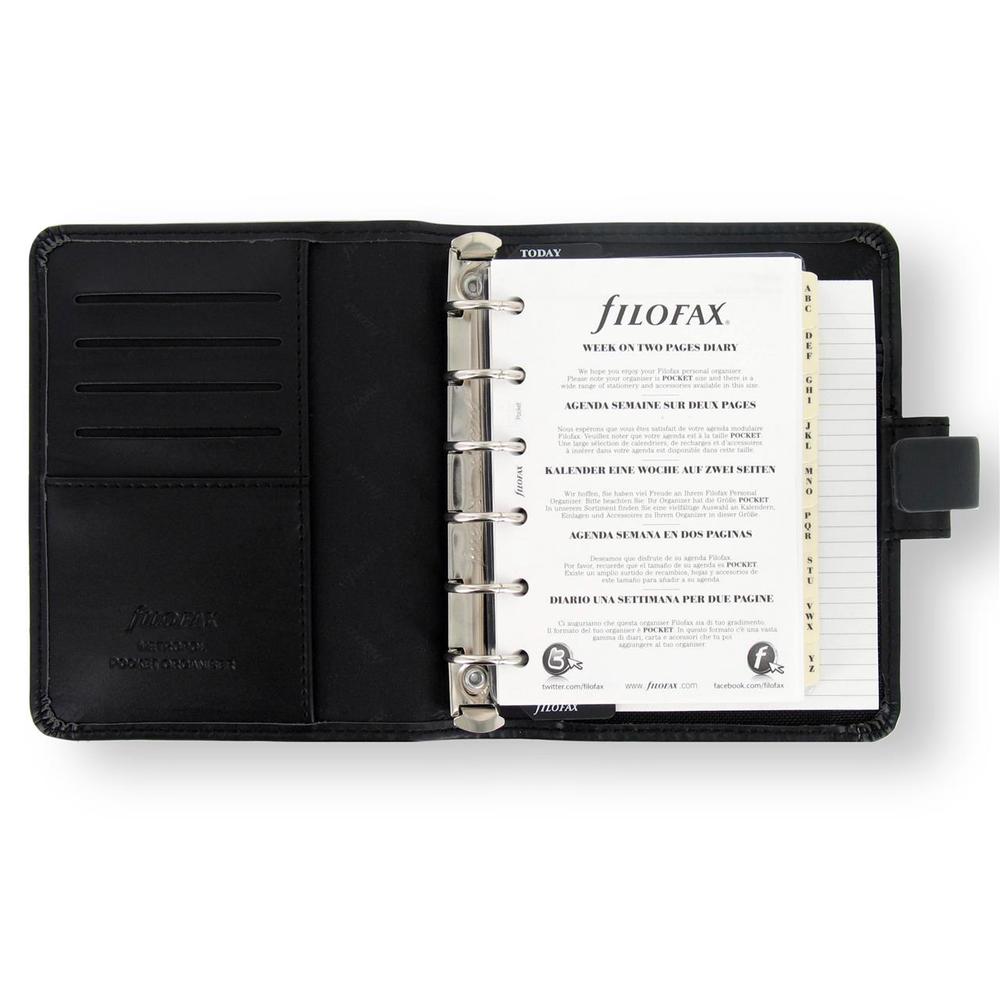 Filofax Metropol Pocket Organiser (Black), 5015142154370
