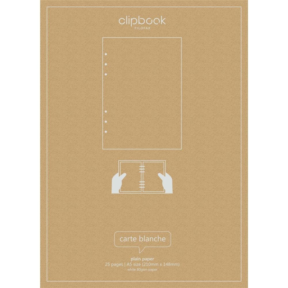 Publisher Clipbook/Organiser Refill, 25 Pack (Plain) - A5 by Publisher - ISBN: 5015142232320