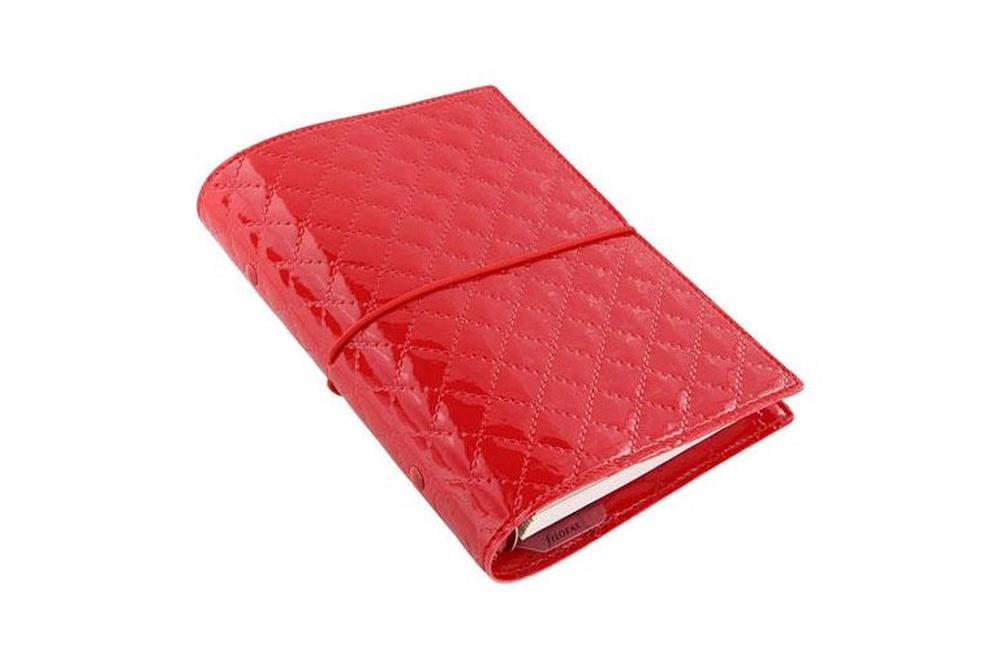 Filofax Domino Luxe Personal Organiser (Red), 5015142271053