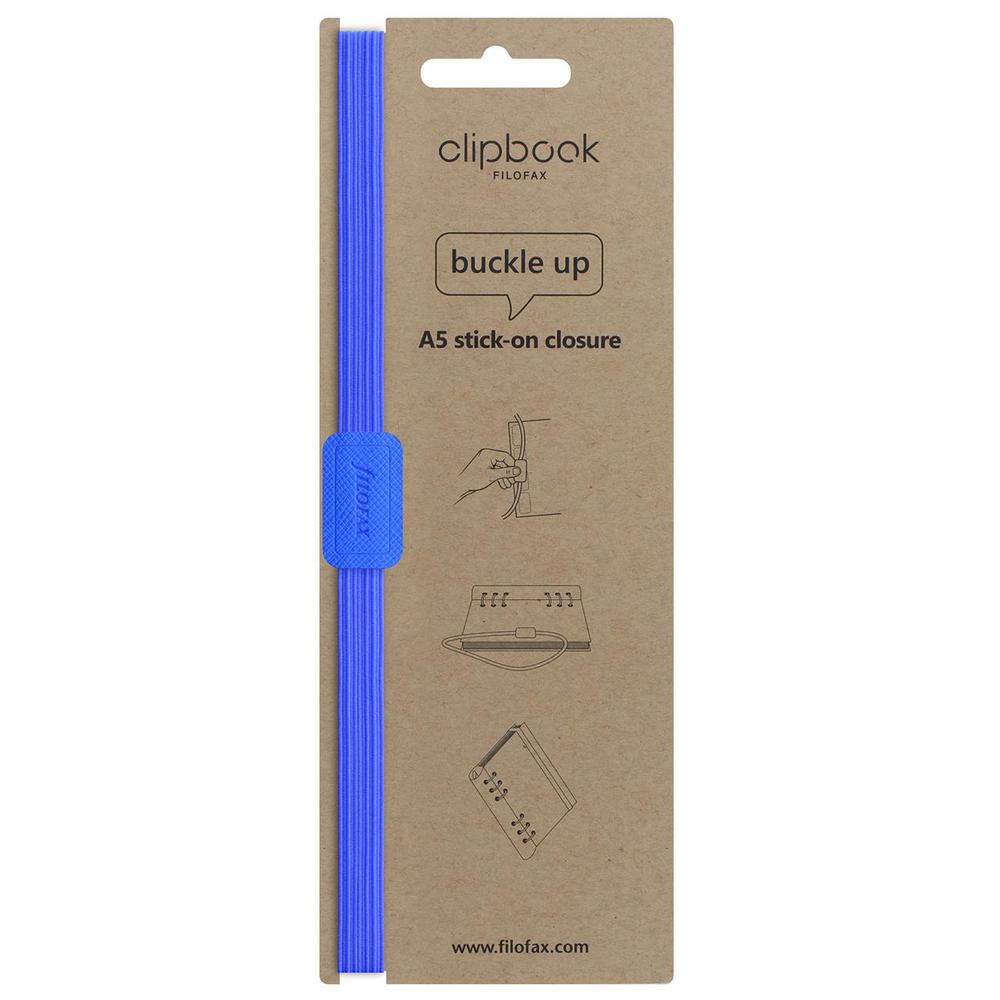 Filofax Saffiano Elastic Clipbook (Flouro Blue) - A5, 5015142284725