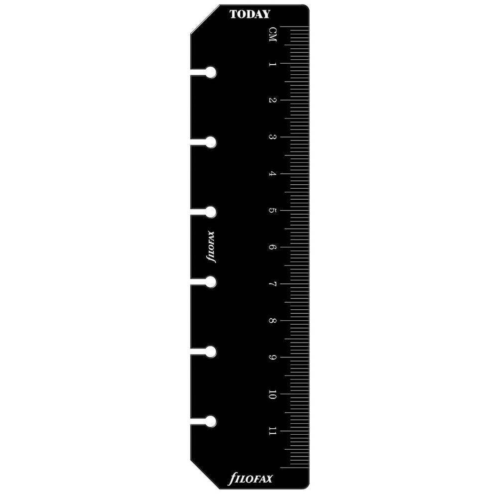 Filofax Pocket Ruler/Page Marker (Black), 5015142334024