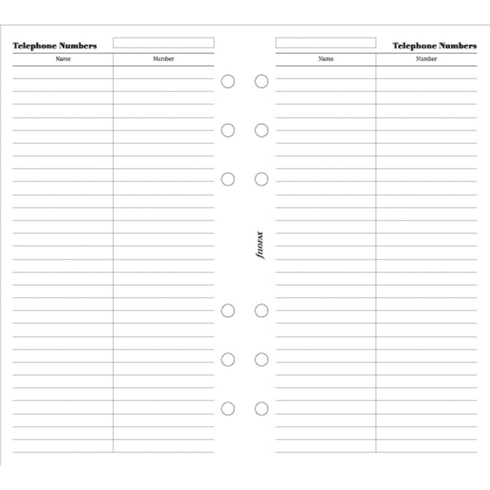 Address Book - Personal Name & Telephone Number, 5015142510077