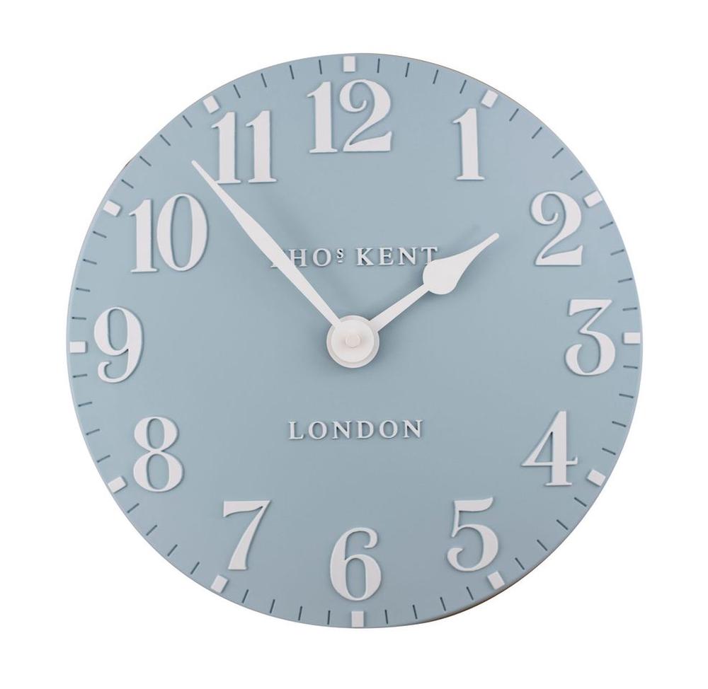 Thomas Kent Arabic Wall Clock 3d Arabic Numerals Open Face (Stonewash Blue) 30cm Buy online