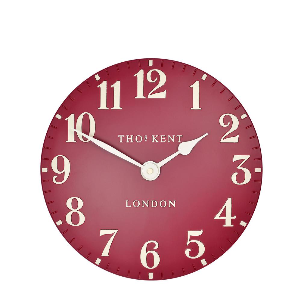 Arabic Wall Clock 3d Arabic Numerals Open Face (Red) - 30cm, 5015807397067