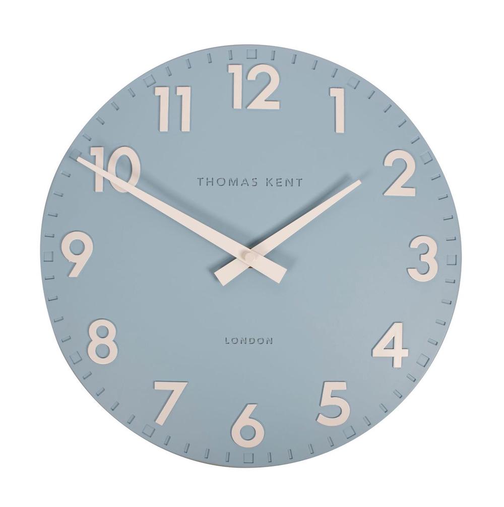 Thomas Kent Camden Wall Clock Contemporary Raised Numbers Open Face