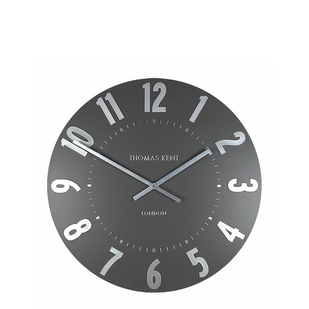 Thomas Kent Mulberry Wall Clock Foiled Arabic Numerals Open Face