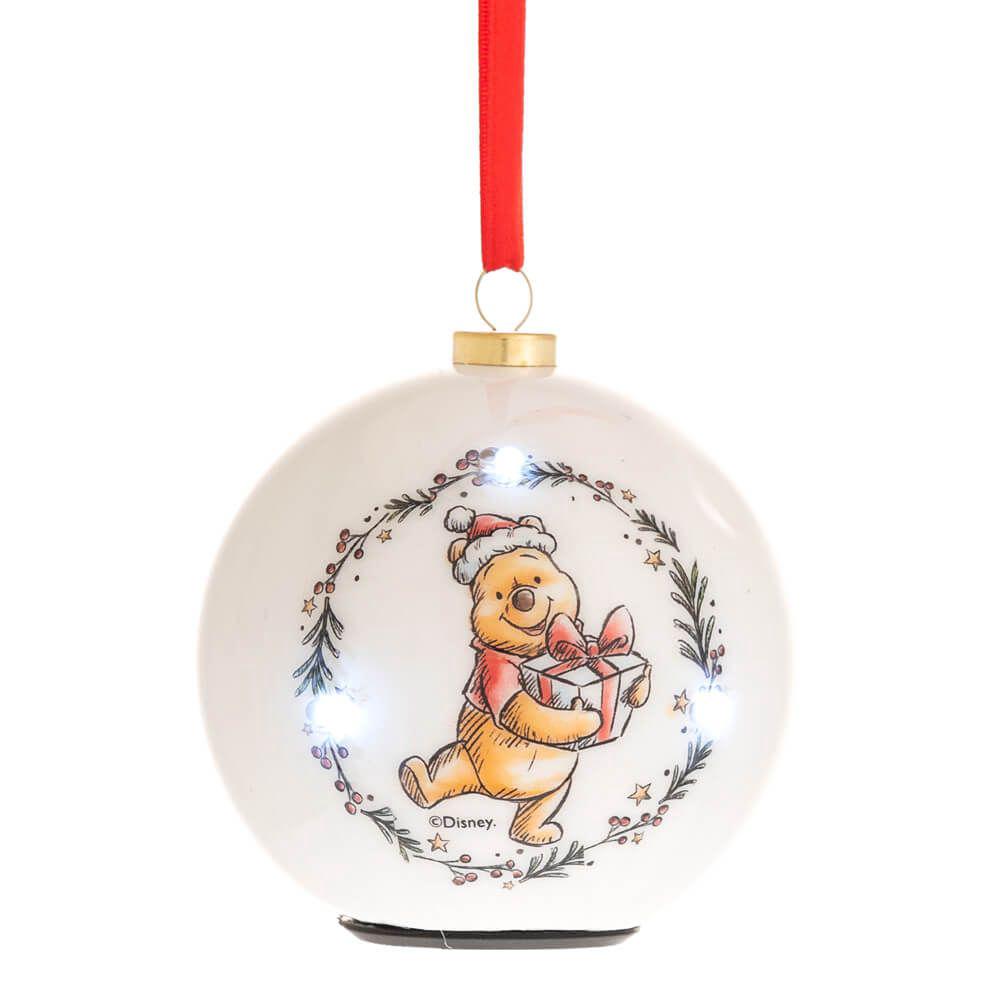 Disney Gifts Winnie The Pooh Christmas LED Flashing Bauble Pooh