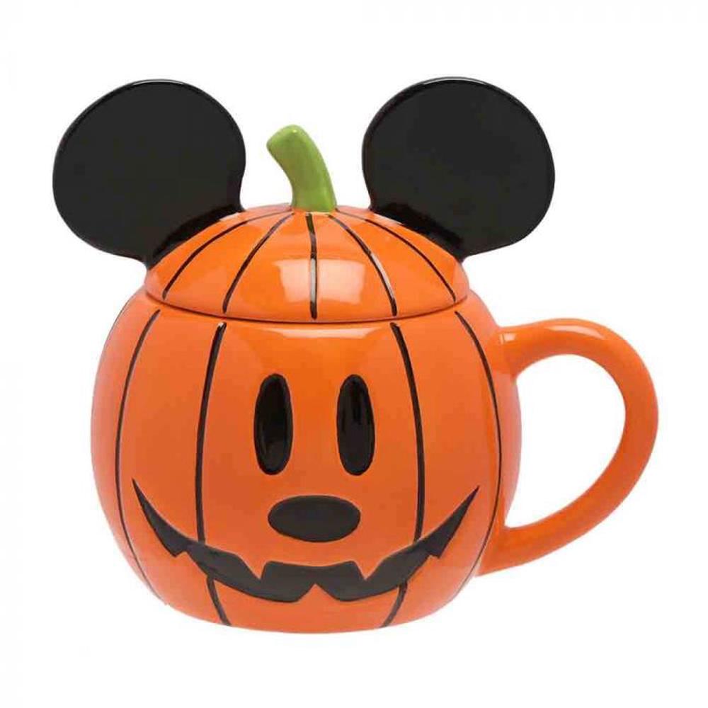 Disney Gifts Halloween: Mug With Lid Mickey Pumpkin - 15cm, 5017224994447