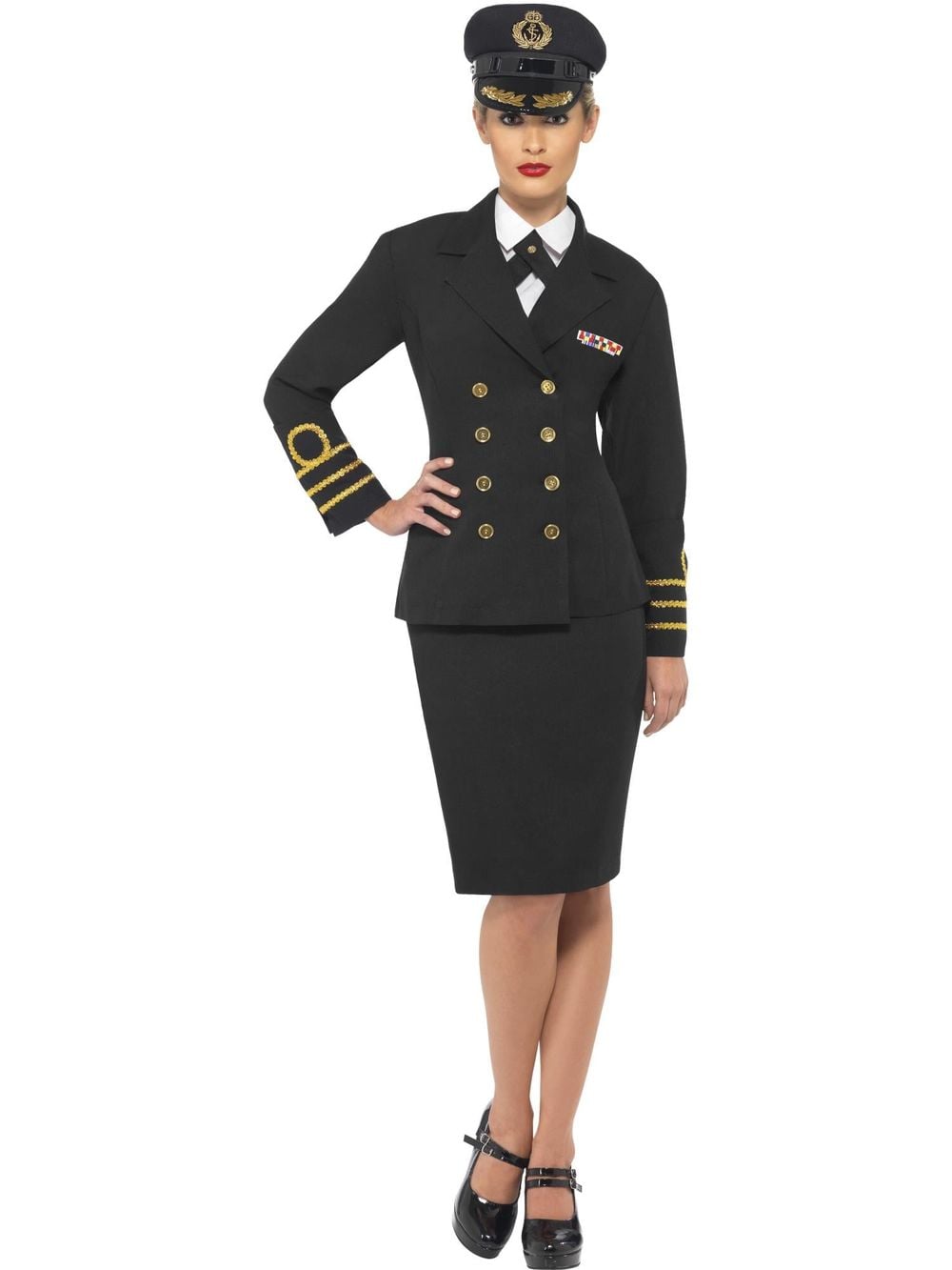 Smiffys Navy Officer Female Costume - Large by Smiffys - ISBN: 5020570196373