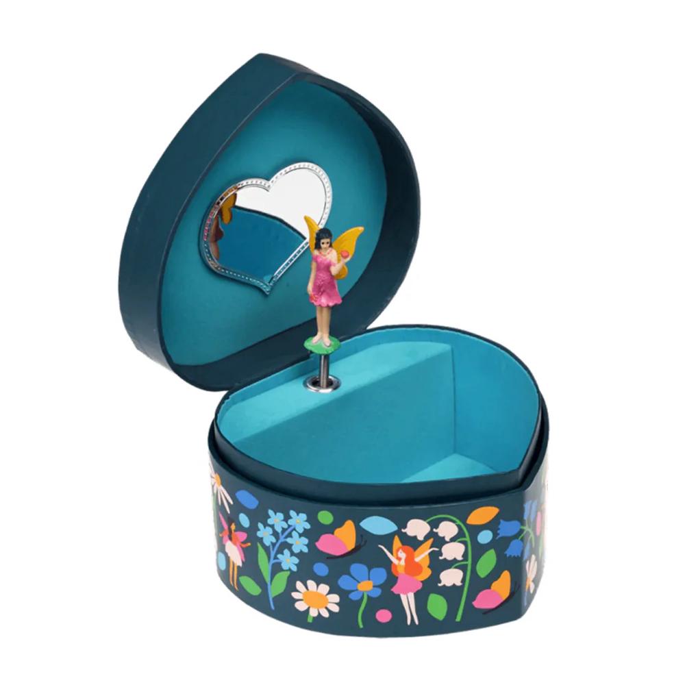 Heart Musical Jewellery Box - Fairies In The Garden, 5027455435558