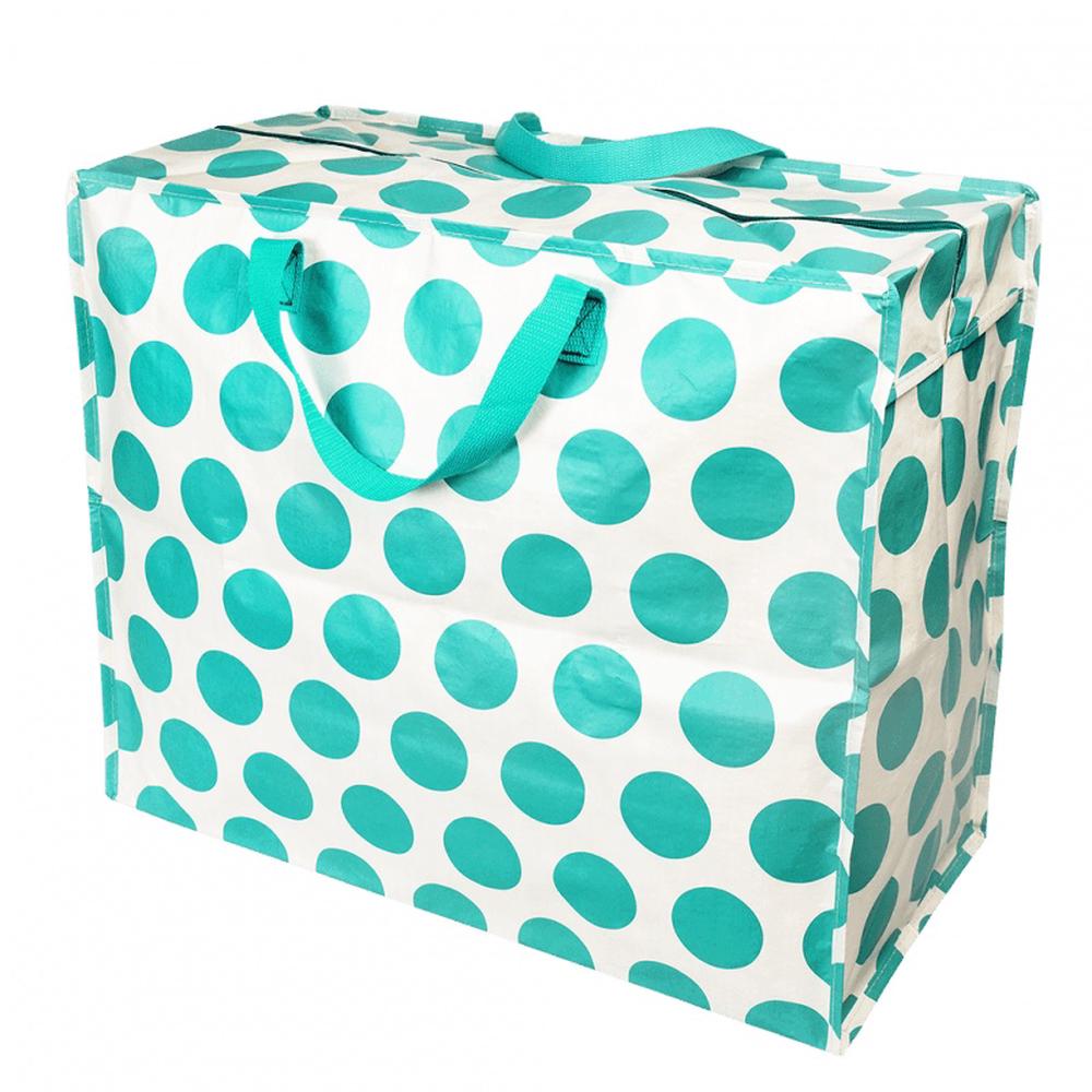 Turquoise on white Spotlight Jumbo Storage Bag, 5027455438641