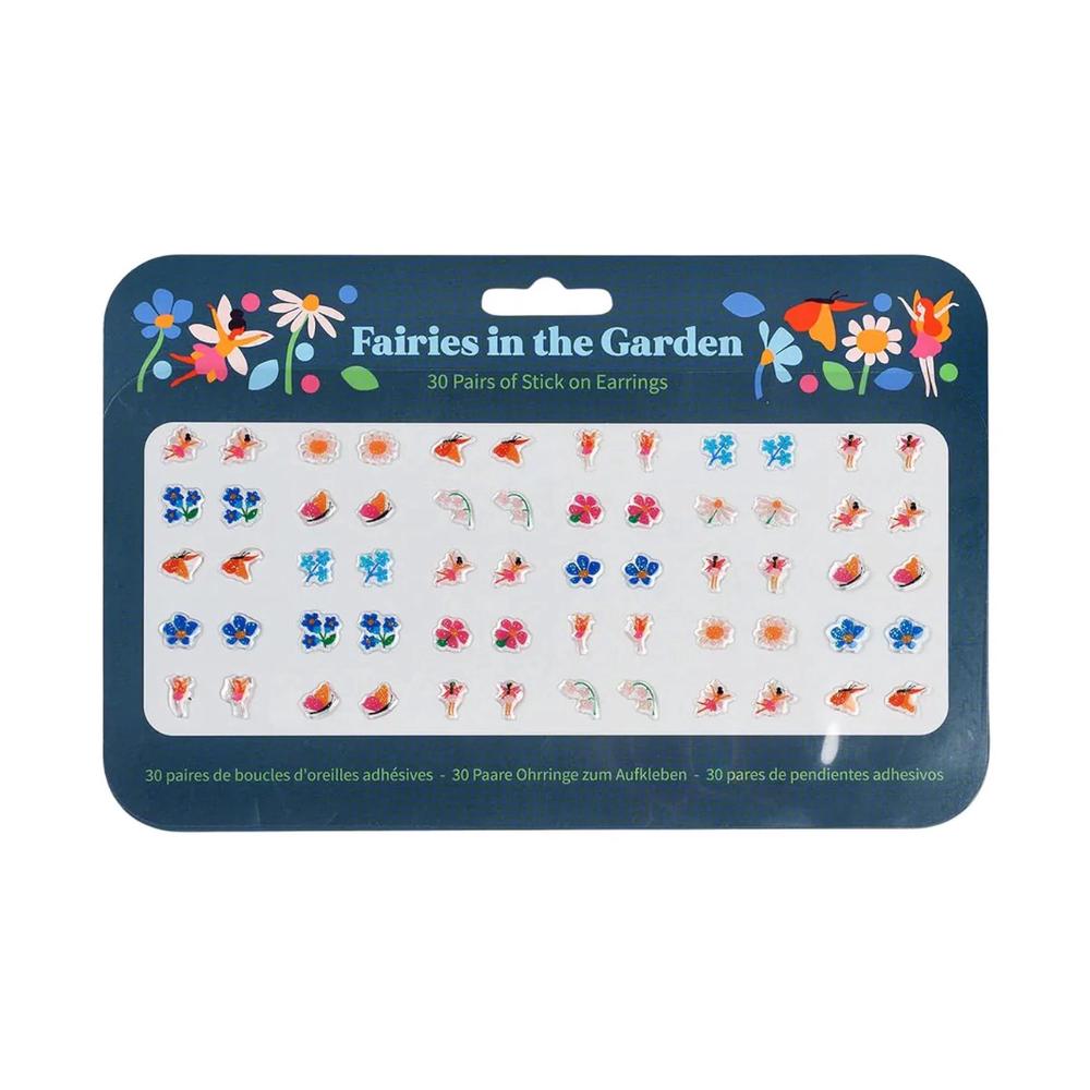 Stick On Earrings, 30 Pairs - Fairies In The Garden, 5027455440668