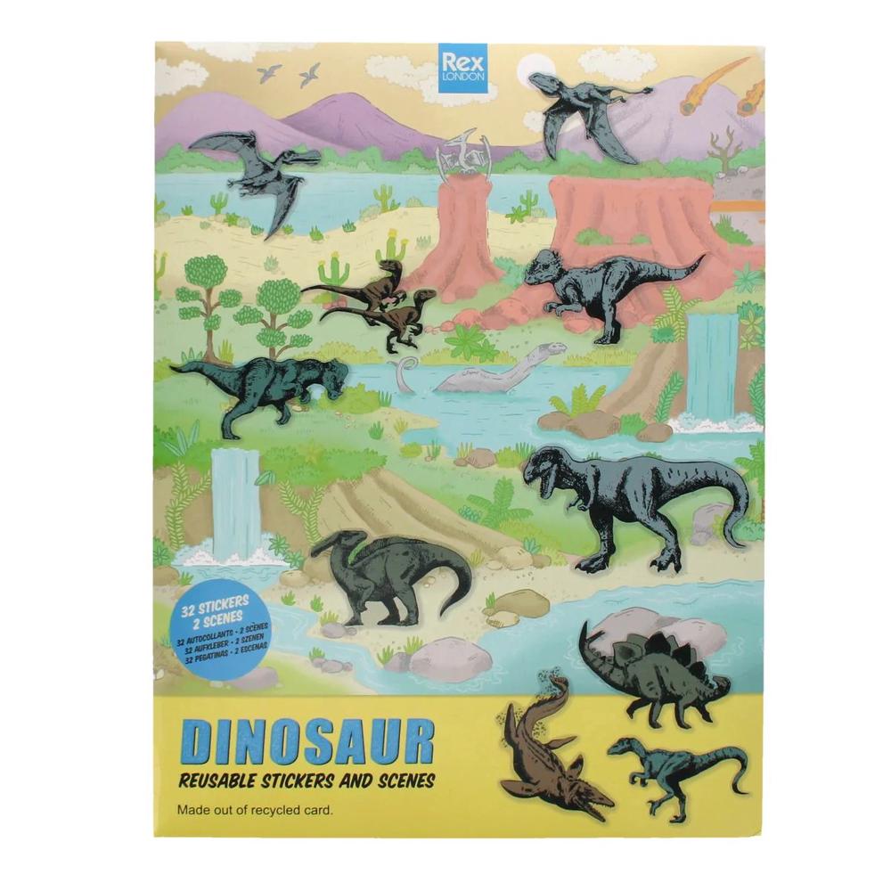 Prehistoric Land Reusable Stickers and Scenes, 5027455443492