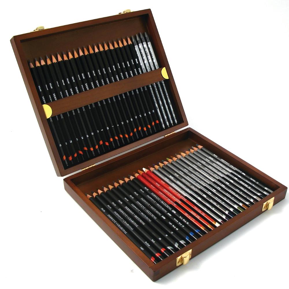 Derwent Sketching Pencil Wooden Box, 48 Piece Buy online at The Nile
