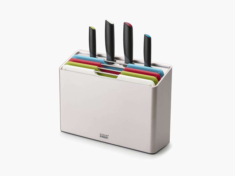 Joseph Joseph Folio Plus Knife & Chopping Board Set, 8 Piece, 5028420005028