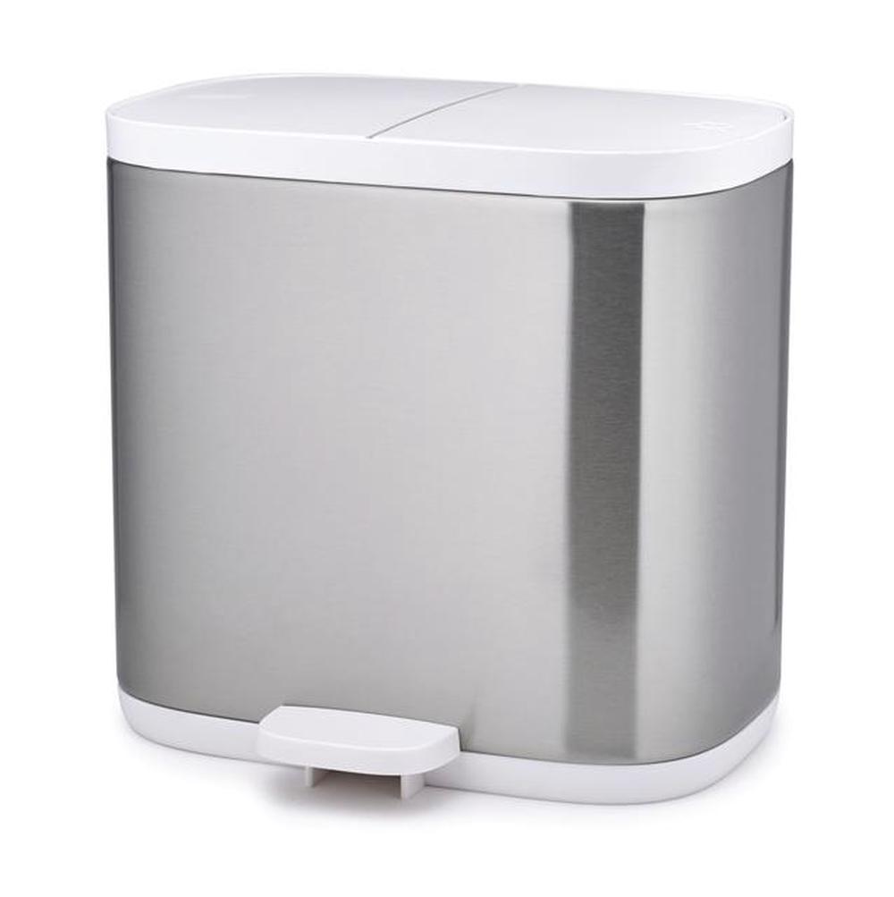 Joseph Joseph Split Steel Bathroom Waste Seperation Bin Buy online at