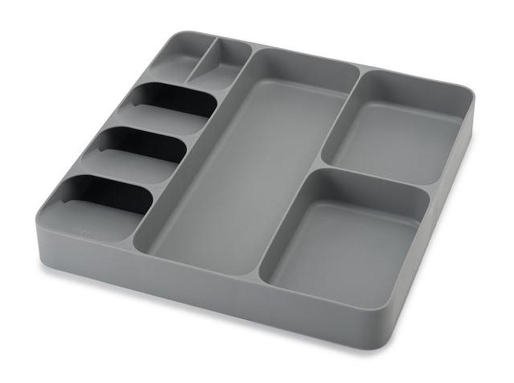 DrawerStore Cutlery, Utensil & Gadget Organiser (Grey), 5028420851274