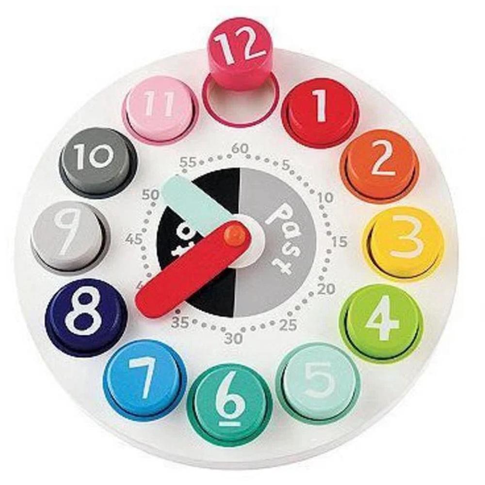 Early Learning Centre Wooden Teaching Clock, 5034253003209