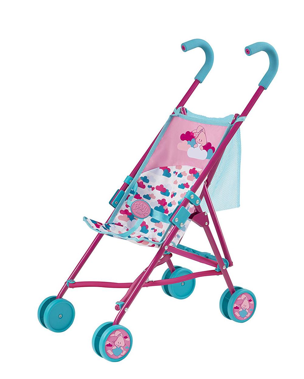 Baby Doll Stroller Buggy Jogger Dolls Pram Toy Kids Carriage Trolley Playset