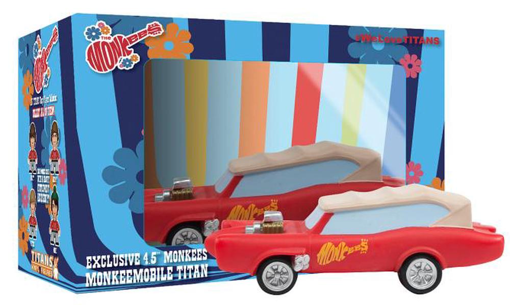 The Monkees - Monkeemobile Titans 4.5" Vinyl Figures, 5052473131229