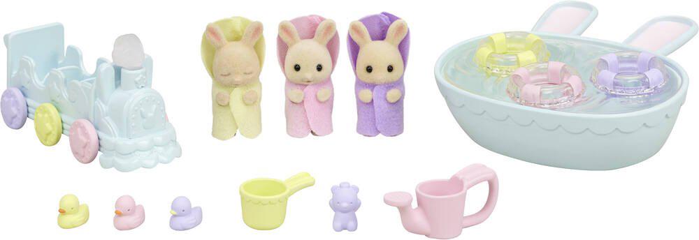 Sylvanian Families Triplets Baby Bathtime Playset, 5054131057070