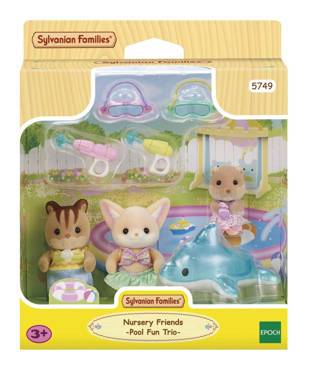 Sylvanian Families Nursery Friends Pool Fun Trio, 5054131057490
