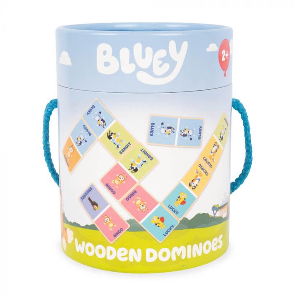 Wooden Dominoes (Bluey) - 14cm, 5055069721064