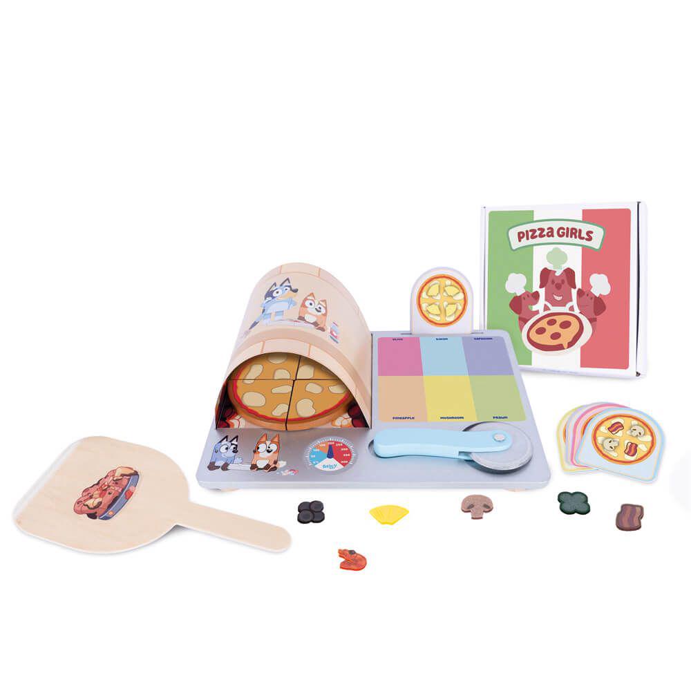 Bluey Wooden Pizza Girls Set, 5055069725284