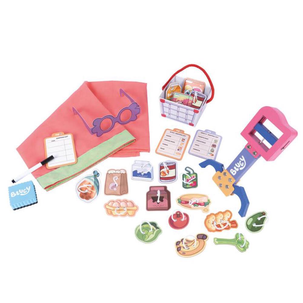 Bluey Wooden Grannies Shopping Game, 5055069726397